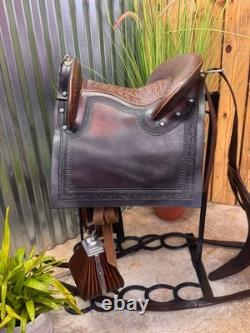 RAIN TREE TACK Lima, Peru Peruvian PASO Horse Saddle w Tapacola