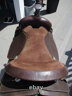 RARE 18'' Tough 1 king series # ks348 Western Trail SADDLE FULL QH BARS