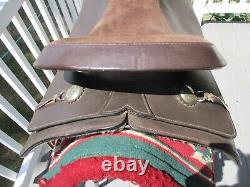 RARE 18'' Tough 1 king series # ks348 Western Trail SADDLE FULL QH BARS