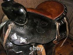 RARE TED FLOWERS Horse & Deer head Western Parade Saddle Tapaderos breastplate