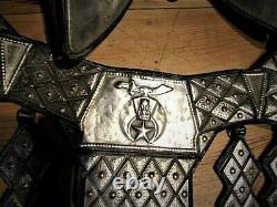 RARE Ted Flowers SHRINERS Western Parade Saddle BridleTapadaros huge breastplate