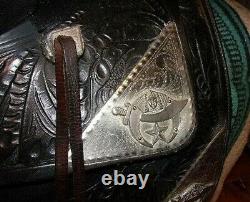 RARE Ted Flowers SHRINERS Western Parade Saddle BridleTapadaros huge breastplate