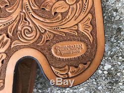 REINSMAN Tooled YOUTH Size Western Show Saddle FENDERS