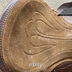 Ralide Vintage Western Leather Sheep Fleece Adult Horse Saddle 3712024