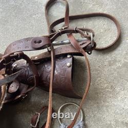 Ralide Vintage Western Leather Sheep Fleece Adult Horse Saddle 3712024