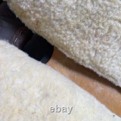 Ralide Vintage Western Leather Sheep Fleece Adult Horse Saddle 3712024