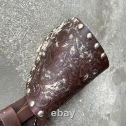 Ralide Vintage Western Leather Sheep Fleece Adult Horse Saddle 3712024