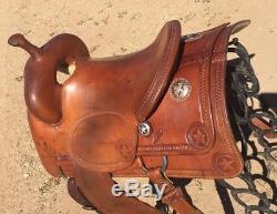 Ranch Cutter SADDLE 16 Bob Moline Oxbow Saddlery Texas Star Tool Rare Find