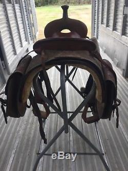 Ranch Cutter Saddle 16 inch Roughout/Smooth Very High quality real wool