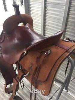 Ranch Cutter Saddle 16 inch Roughout/Smooth Very High quality real wool