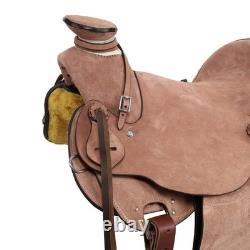 Ranchman Roughout Wade Roper Style Saddle Back Cinch Saddle Strings FQHB 16 NEW