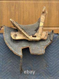 Rare Antique Plains Indian Horse Saddle with saddle pad Museum quality