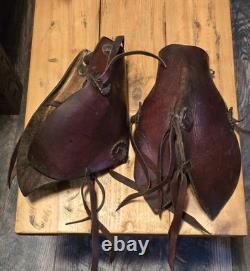 Rare Antique Western Military/Forest Service Saddle With Horseshoe Nail Pouch