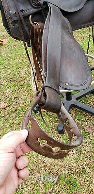 Rare Thomas Flynn Western Saddle Circa late 1800's made in Pueblo, Colorado