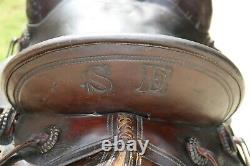 Rare Thomas Flynn Western Saddle Circa late 1800's made in Pueblo, Colorado