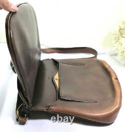 Rare Vintage GUCCI Brown Leather Western Style Double Saddle SlingShoulder Bag