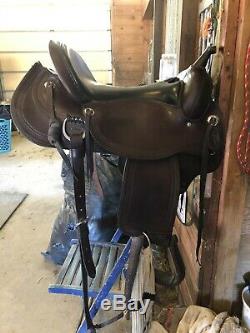 Reinsman western saddle 16