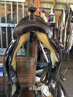 Reinsman western saddle 16