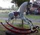 Rocking Horse, English Or Western Saddle, Dapple Gray, 50 Inch Tall Haddon Horse