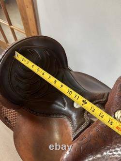 Rocking R Saddlery Bear Trap Western Barrel Saddle 15 Seat