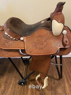 Rocking R Saddlery Western Roping Saddle 16 Seat EUC