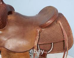 Rocking T Saddles 15.5 Brown Leather Horse Saddle