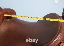 Rocking T Saddles 15.5 Brown Leather Horse Saddle