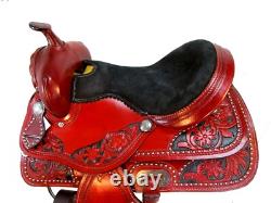 Rodeo Western Saddle Used Barrel Racing Trail Pleasure Leather Tack 15 16 17 18