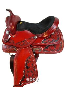 Rodeo Western Saddle Used Barrel Racing Trail Pleasure Leather Tack 15 16 17 18