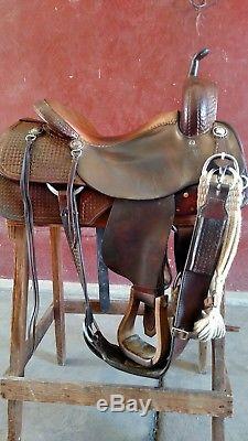 Roohide Western Cutting Saddle 16 Seat