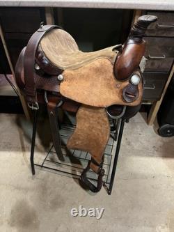 Roper Ranch Work Saddle Western Horse Tack 15 Inch FQHB Unbranded