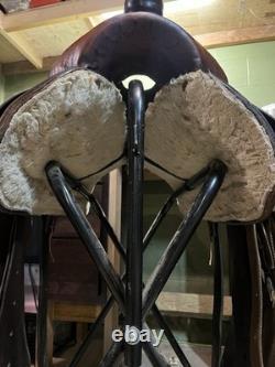 Roper Ranch Work Saddle Western Horse Tack 15 Inch FQHB Unbranded