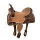 Roper Style Western Saddle With Basket Tooling & Buckstitch Trim Fqhb 16 New