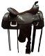 Roper Saddle Dark Black Color High Quality Leather With Carbine Tooling