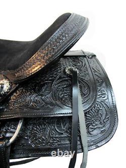 Roping Saddle Western Horse Tooled Leather 15 16 17 18 Used Pleasure Tack Set