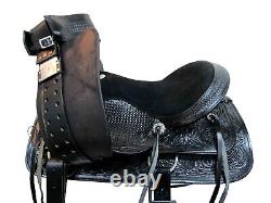 Roping Saddle Western Horse Tooled Leather 15 16 17 18 Used Pleasure Tack Set