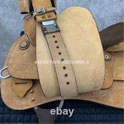 Roughout Training Western Saddle, 16 Seat (Read Description)