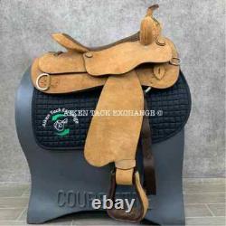Roughout Training Western Saddle, 16 Seat (Read Description)