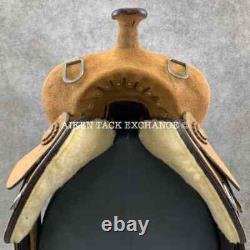 Roughout Training Western Saddle, 16 Seat (Read Description)