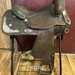 Royal King 15 Western Saddle, Brown Leather, Traditional, 9363