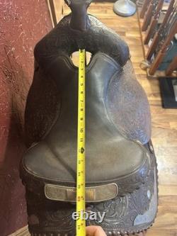 Royal King 15 Western Saddle, Brown Leather, Traditional, 9363
