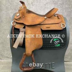 Ruff's Roughout Training Western Saddle, 16 Seat (Read Description)
