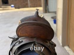 S. C. Gallup Vintage Western Saddle 1890's High back Super RARE