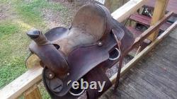 S&S 15 Western American Leather Draft Horse Saddle Trail Pleasure