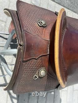 SIMCO 15.5 Western Roper Saddle with Headstall and Breast Collar