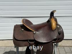 SIMCO 15.5 Western Roper Saddle with Headstall and Breast Collar