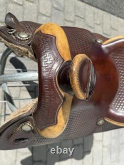 SIMCO 15.5 Western Roper Saddle with Headstall and Breast Collar
