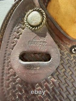 SIMCO 15.5 Western Roper Saddle with Headstall and Breast Collar