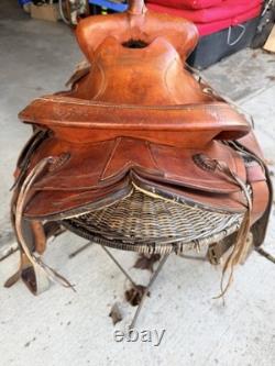 SIMCO WESTERN SADDLE #355 15 SEAT 7 GULLET Great Condition
