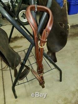 SYD HILL AUSSIE SADDLE WithHORN 17 INCH SEAT EXCELLENT CONDITION